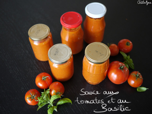 Sauce tomates au basilic -mettre du soleil en pot-