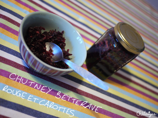 Chutney de betterave rouge et carottes