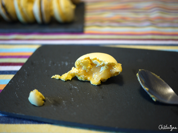 Macarons citron et choco-noisettes