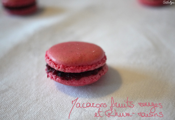 Macarons fruits rouges et Rhum-raisins : LA recette