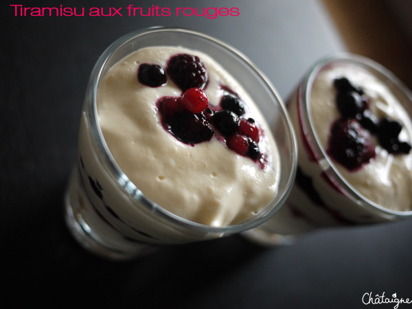 Tiramisu aux fruits rouges