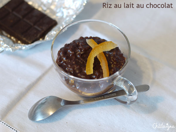 Riz au lait au chocolat