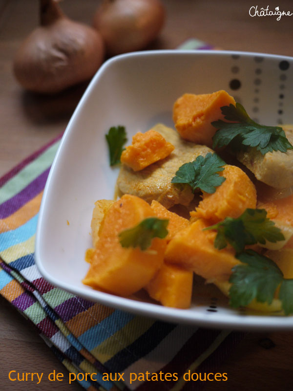 Curry de porc aux patates douces