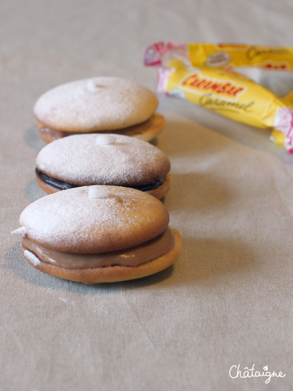 Whoopies Pie aux carambars et Nutella