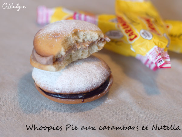 Whoopies Pie aux carambars et Nutella