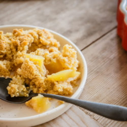 Crumble aux pommes {tout simplement}