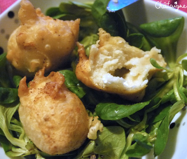 beignets de fromage de chèvre