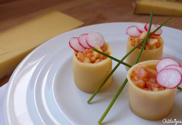 Makis de Comté pomme-saumon