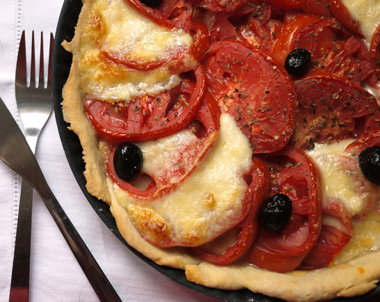 Tarte tomates-mozarella