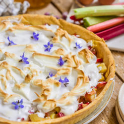 Tarte à la rhubarbe meringuée [ou mon meilleur souvenir d'enfance]