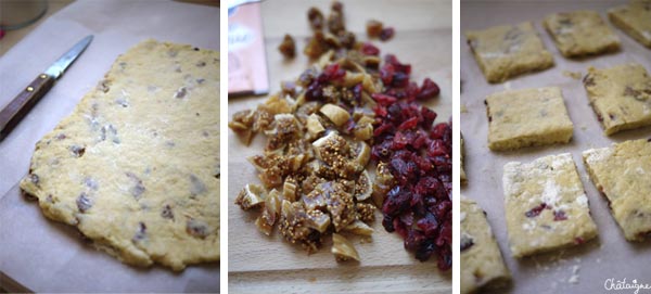 Scones aux figues et aux cranberries