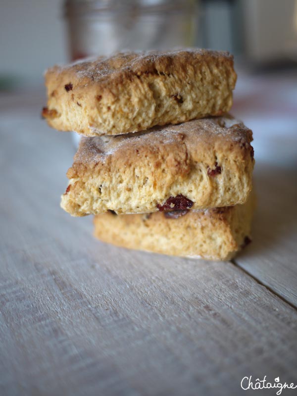 Scones aux figues et aux cranberries