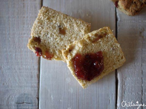 Scones aux figues et aux cranberries