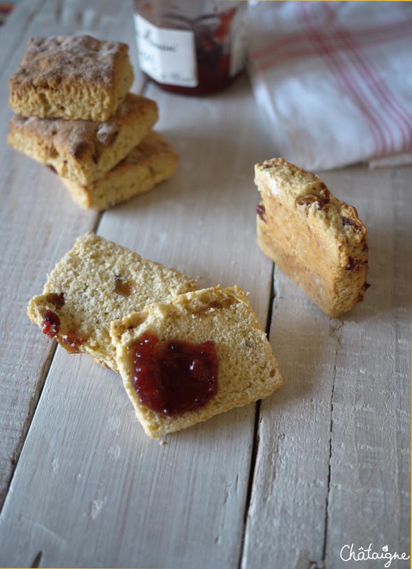 Scones aux figues et aux cranberries