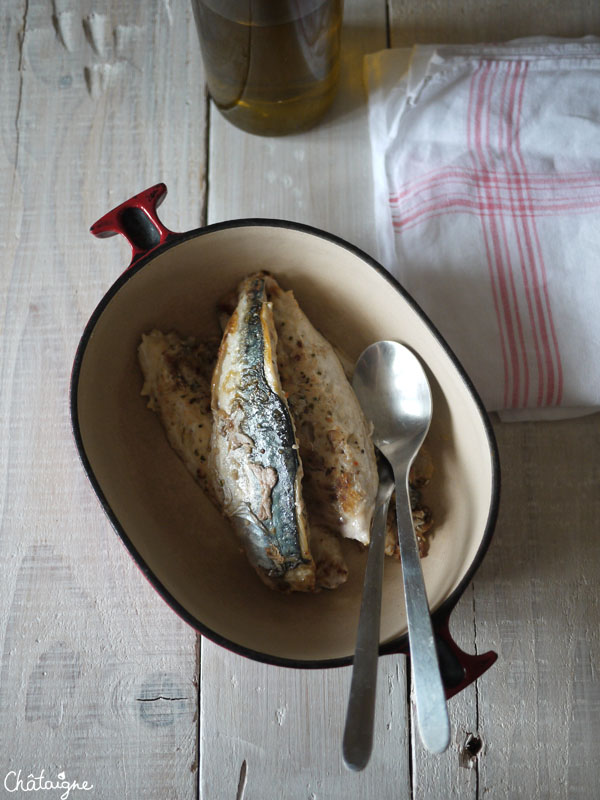 Maquereaux snackés à la plancha