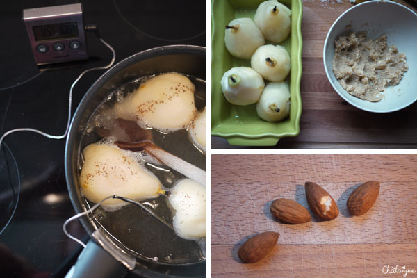 Poires aux amandes