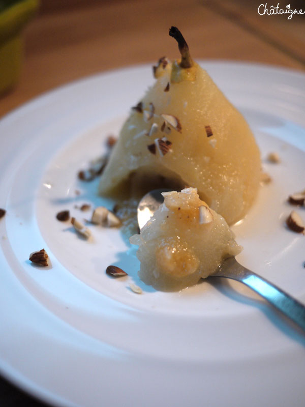 Poires aux amandes