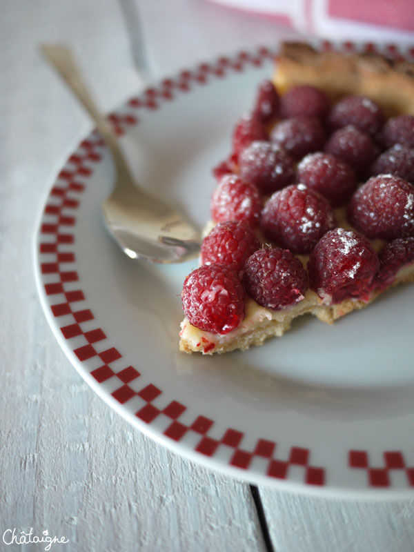 Tarte framboises-citron