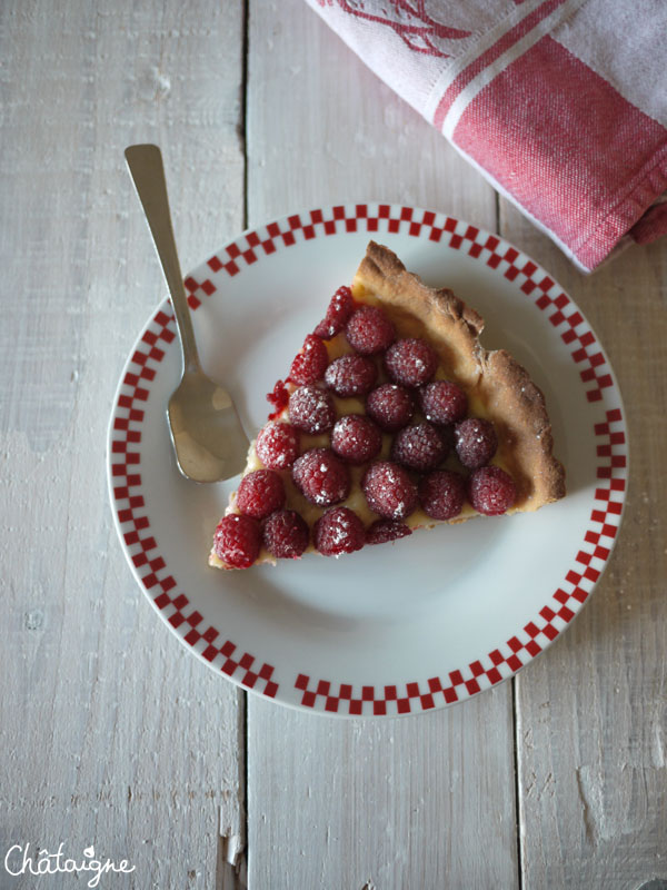 Tarte framboises-citron