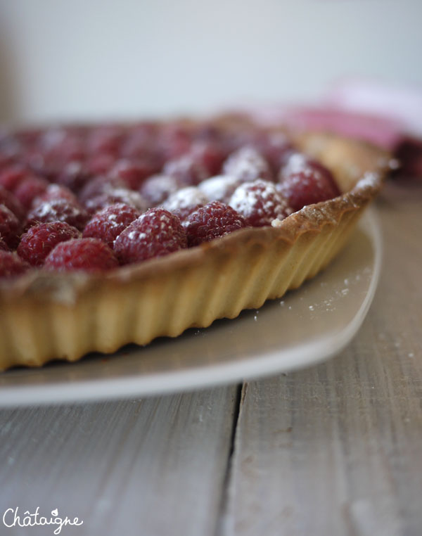 Tarte framboises-citron