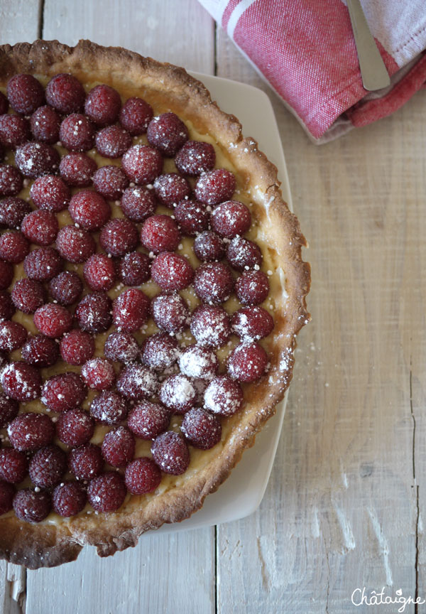 Tarte framboises-citron