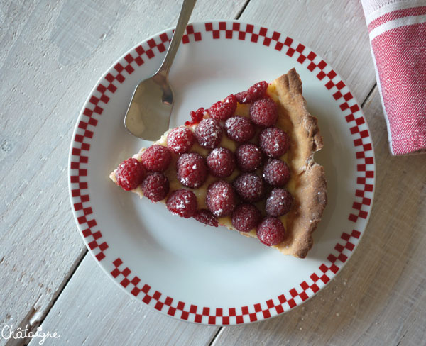 Tarte framboises-citron