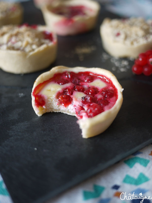 Tartelettes ricotta-groseilles