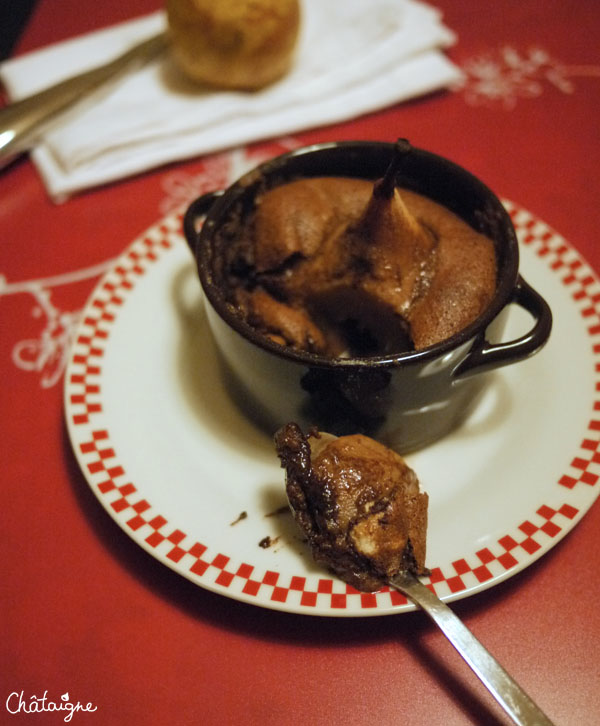 Moelleux poire-chocolat