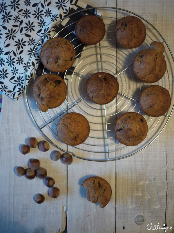 Muffins à la pâte à tartiner ♥