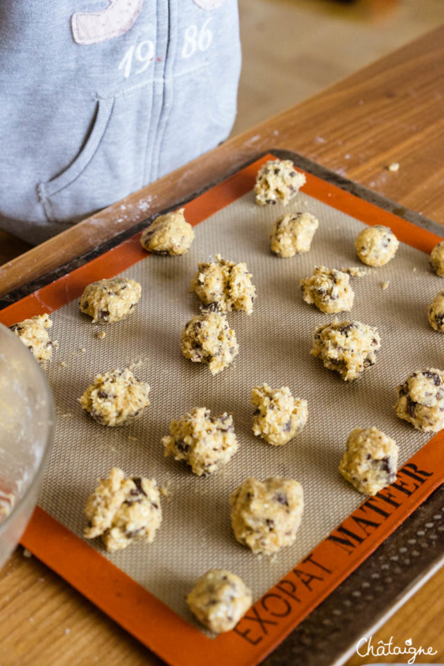 Cookies aux flocons d'avoine et pépites de choc'