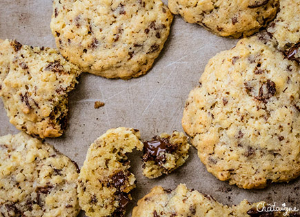 Cookies aux flocons d’avoine et pépites de choc’