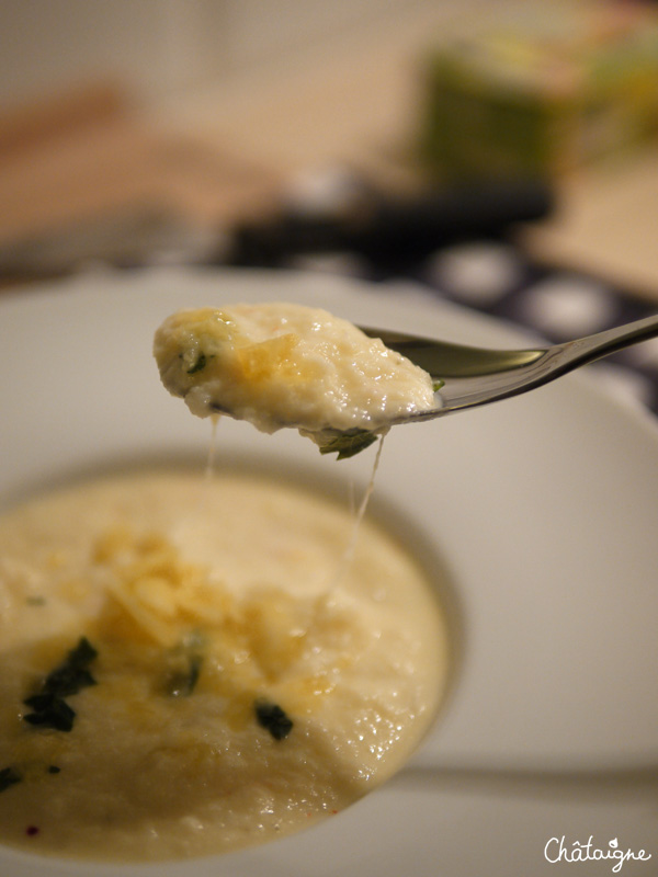 Crème de navets au Comté