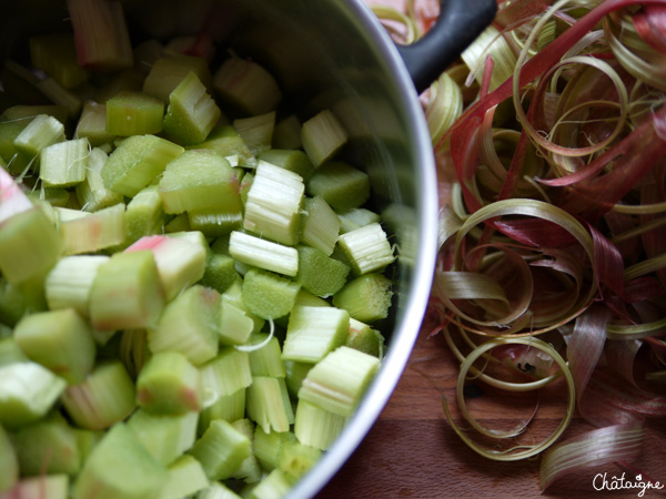 Confiture rhubarbe-vanille