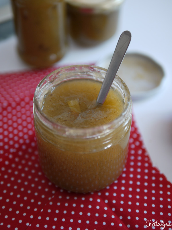 Confiture rhubarbe-vanille