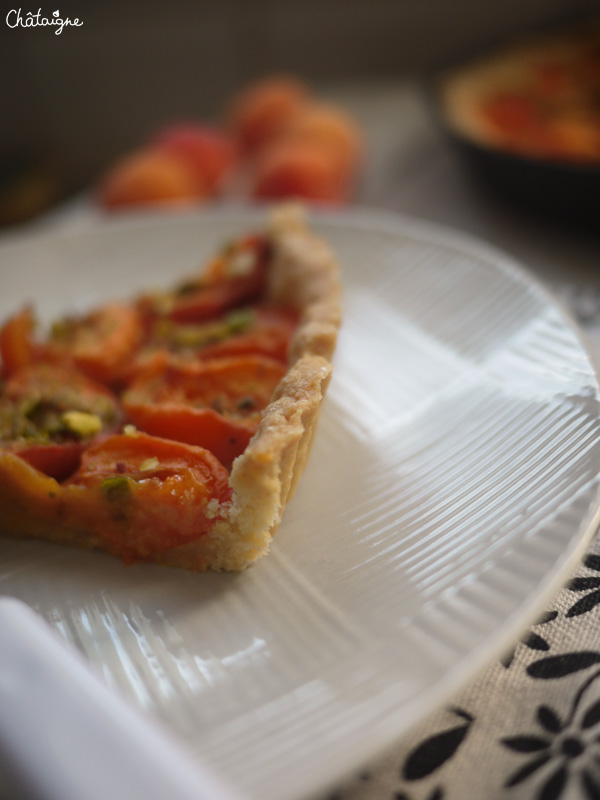 Tarte abricots-pistaches