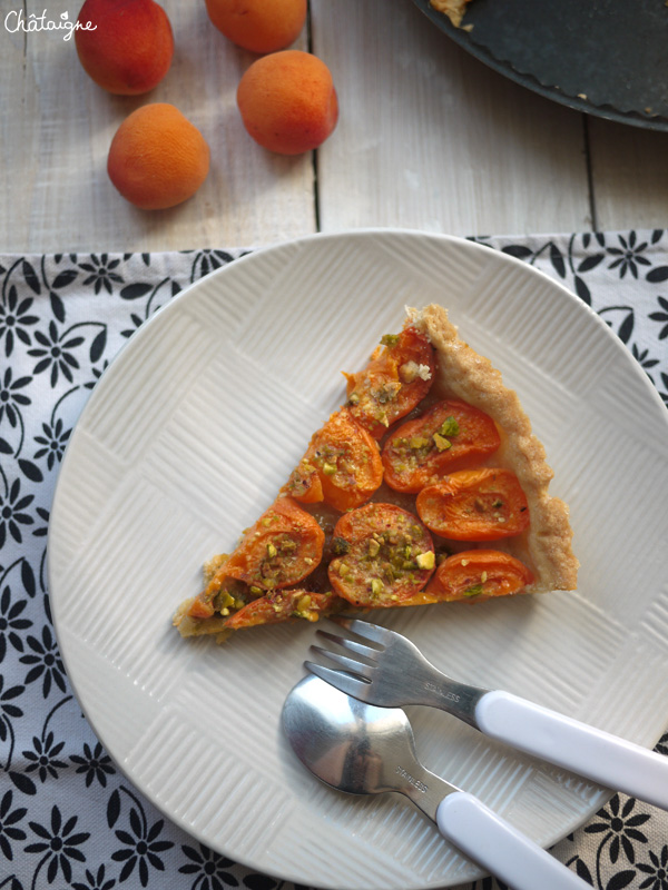 Tarte abricots-pistaches