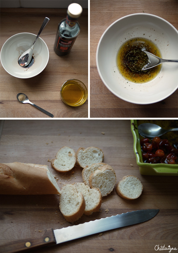 tartines aux tomates cerises et jambon cru