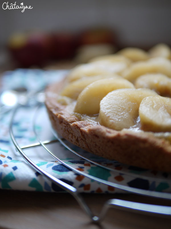 Tarte pommes-rhubarbe