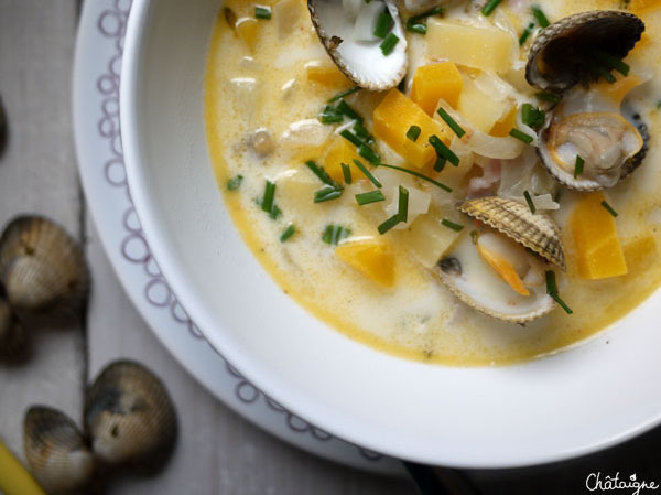 Clam Chowder {soupe aux coques}