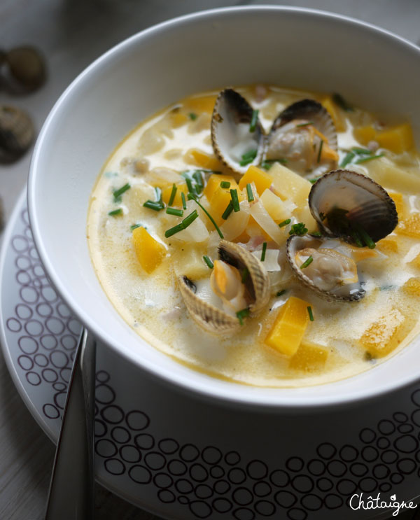 Clam chowder - soupe aux coques