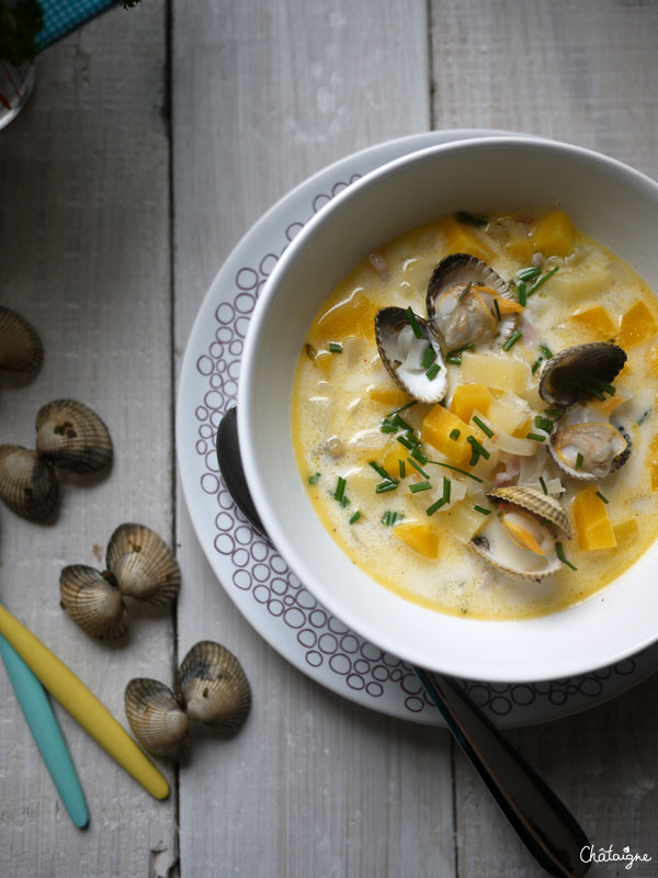 Clam chowder - soupe aux coques