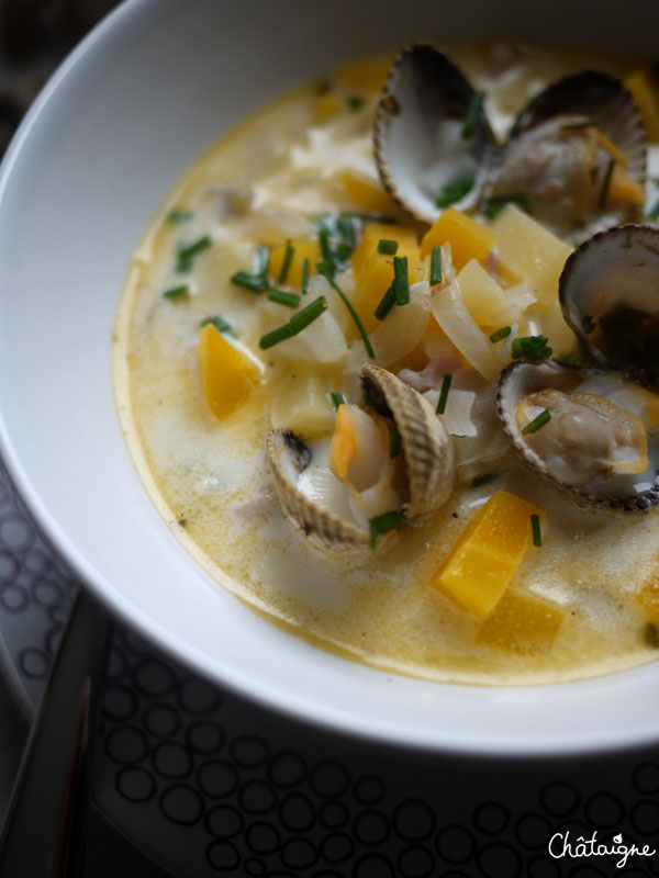 Clam chowder - soupe aux coques