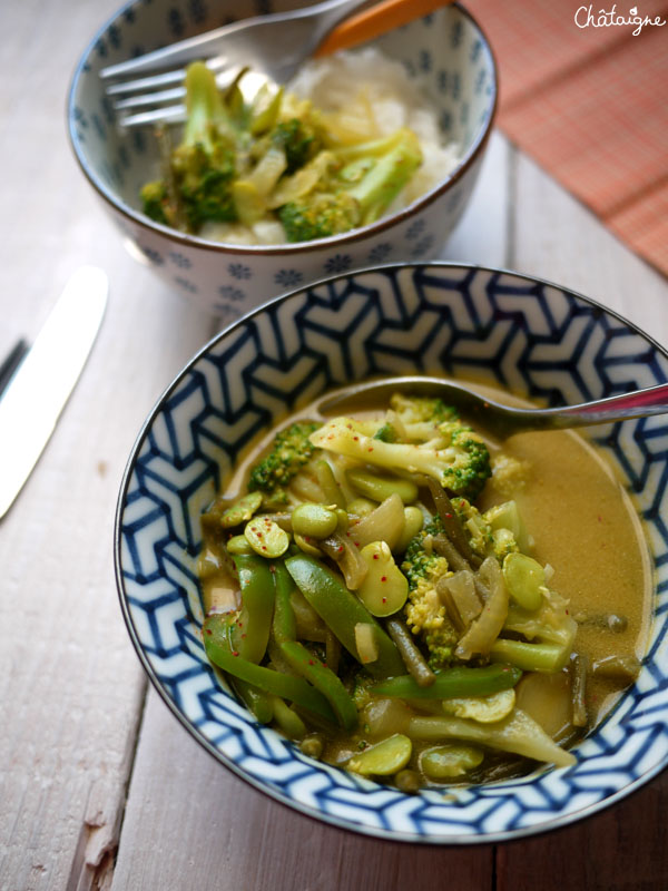 curry de légumes verts