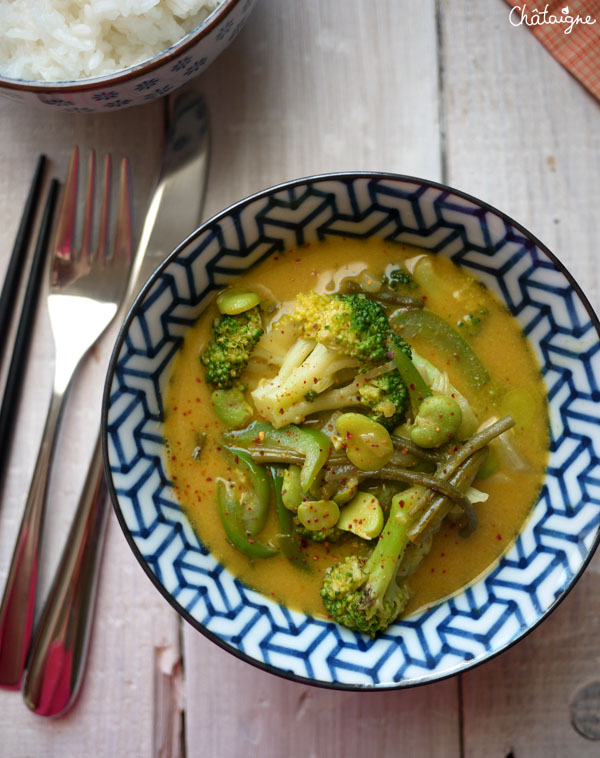 curry de légumes verts