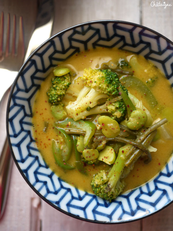 curry de légumes verts