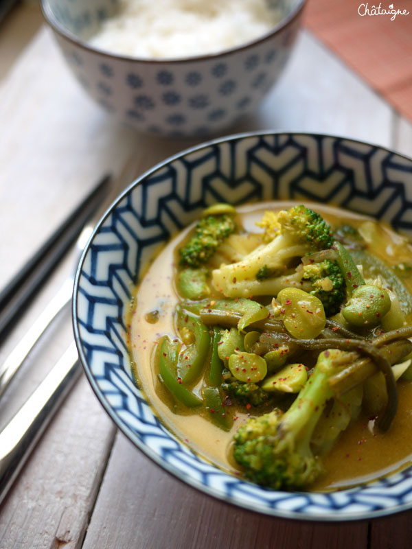 curry de légumes verts