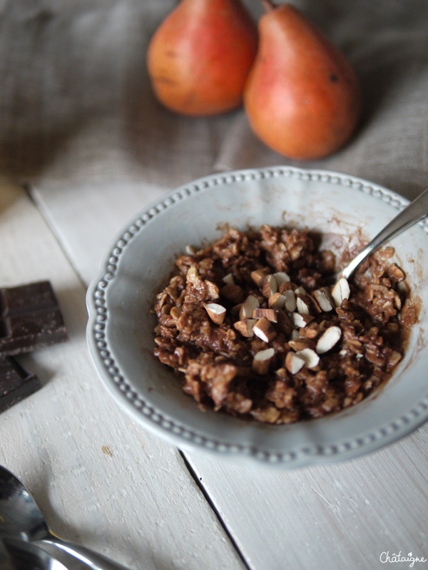 porridge chocolat-coco