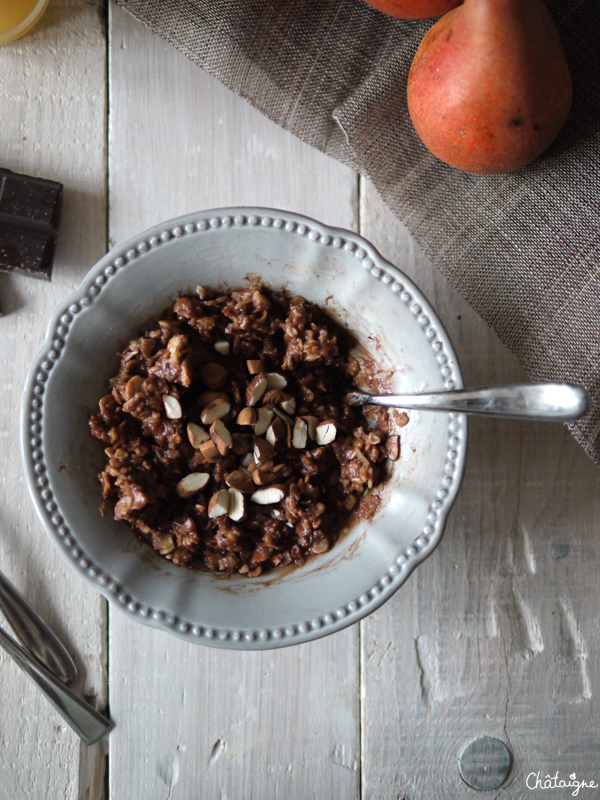 porridge chocolat-coco