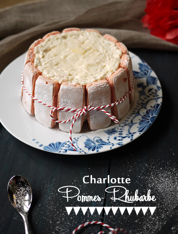 charlotte pommes-rhubarbe