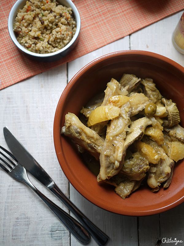 tajine d'agneau aux citrons confits